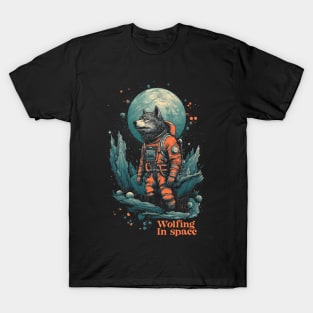 Wolfing in space T-Shirt